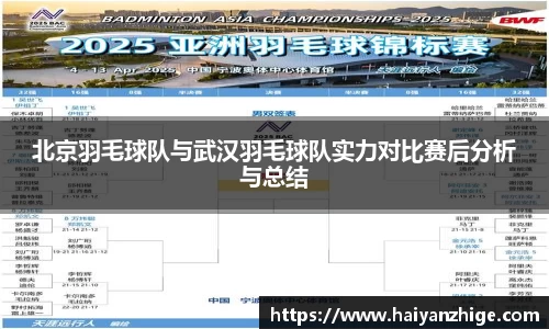 北京羽毛球队与武汉羽毛球队实力对比赛后分析与总结